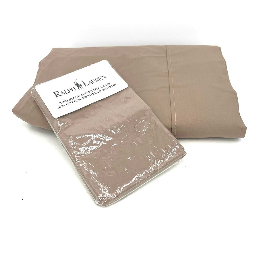 Ralph Lauren cotton king flat sheet and standard pillow cases